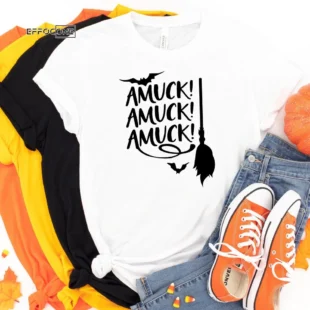 Amuck Amuck Amuck Halloween Shirt, Trick or Treat t-shirt, Funny Halloween Shirt, Amuck tshirt, amuck t shirt