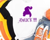 Amuck!!! Sanderson Sisters Halloween Tee, Halloween Shirt, Trick or Treat t-shirt, Funny Halloween Shirt, Gay Halloween Shirt
