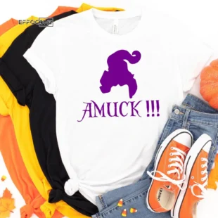 Amuck!!! Sanderson Sisters Halloween Tee, Halloween Shirt, Trick or Treat t-shirt, Funny Halloween Shirt, Gay Halloween Shirt