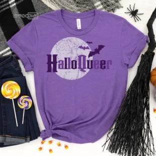 HalloQueer Halloween Shirt, Trick or Treat t-shirt, Funny Halloween Shirt, Gay Halloween Shirt