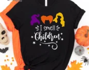 I smell children halloween tee, Halloween Shirt, Trick or Treat t-shirt, Funny Halloween Shirt, Sanderson Sisters Shirt