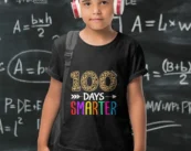 100 Days Smarter Kindergarten Child 100th day of school