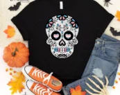 Transgender Halloween Shirt Sugar Skull Halloween Shirt, Trick or Treat t-shirt, Funny Halloween Shirt, Gay Halloween Shirt