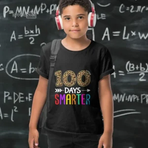100 Days Smarter Kindergarten Child 100th day of school