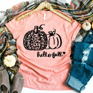 Hello Fall, Pumpkin Fall Shirt, Fall Shirt, Thanksgiving Tee, Pumpkin Shirt, Fall Tshirt, Fall Time, Fall