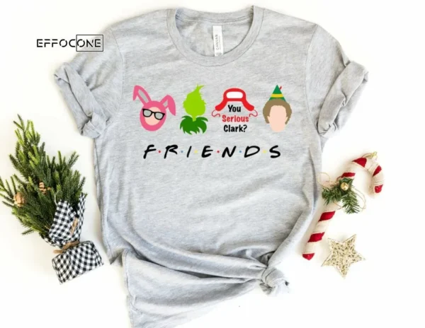 Christmas Friends Shirt, Christmas Characters Shirt, Christmas T-Shirt, Christmas TShirt, Winter Tshirt, Winter Time Shirt, Christmas Gift