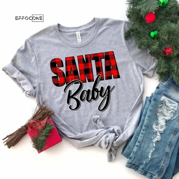 Santa Baby Christmas Shirt, Santa Shirt, Christmas T-Shirt, Christmas TShirt, Winter Tshirt, Winter Time Shirt, Christmas Gift