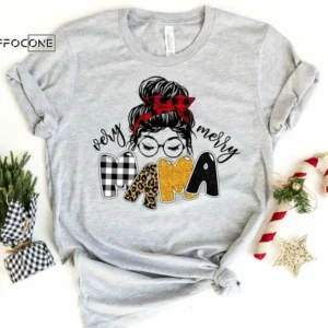 Very Merry Mama Christmas Shirt, Mom Christmas T-Shirt, Mama Christmas TShirt, Winter Tshirt, Winter Time Shirt, Christmas Gift