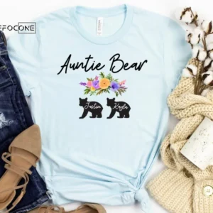 Auntie Bear Shirt Custom Auntie Bear Shirt Auntie Bear with