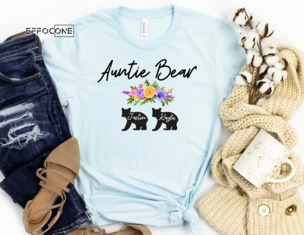 Auntie Bear Shirt Custom Auntie Bear Shirt Auntie Bear with