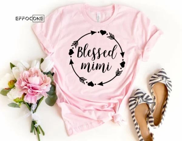 Blessed Mimi Wreath. Mimi Shirt. Blessed Mimi shirt.
