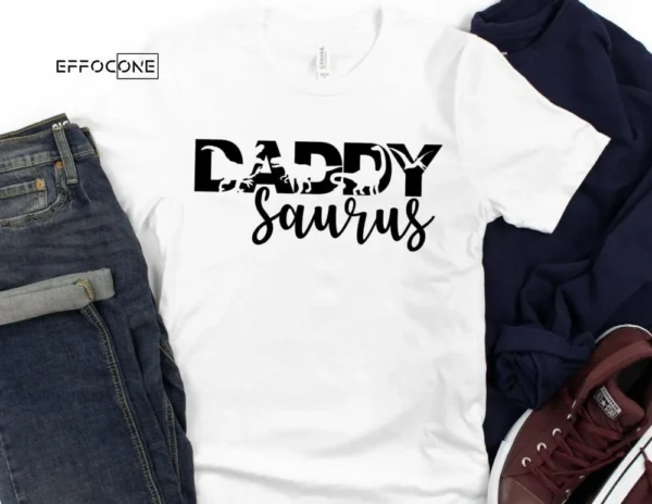 Daddy Saurus Shirt Funny Dad Shirt Dad Dinosaur Shirt