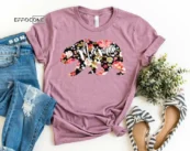 Floral Mama Bear Shirt Funny Mom Shirt Gift for Wife