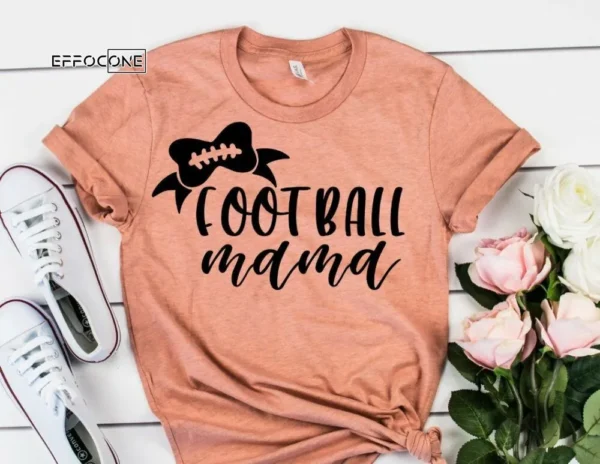 Football Mama Shirt Sports Mom Tops Gift for Mom