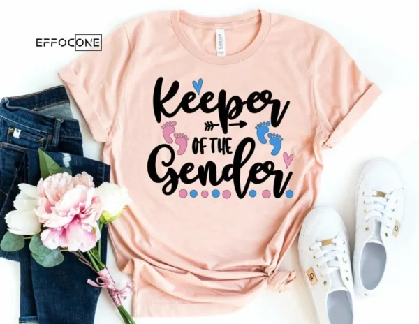 Keeper of the Gender Shirt Gender Reveal Shirts Pregnancy