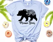 Mama Bear Shirt Funny Mom Shirt Gift for Wife Mama Shirt