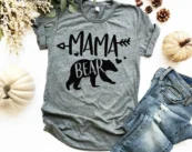 Mama Bear Shirt Mom Shirt Mommy Shirt Mom Tee Shirt