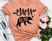 Mama Bear Shirt Mom To Be Shirts Bear Shirts Mommy