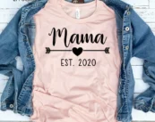 Mama Est Shirt, Mom Established Shirt, Gift for Mom, Mom