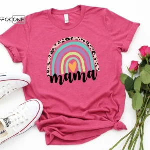 Pink Mama Rainbow Shirt Funny Mom Shirt Gift for Wife