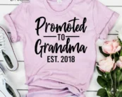 Promoted to Grandma, Grandma Est Shirt, Grandma Bear Shirt