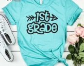 1st Grade Shirt, Kindergarten Teacher Tee, Teacher Shirt