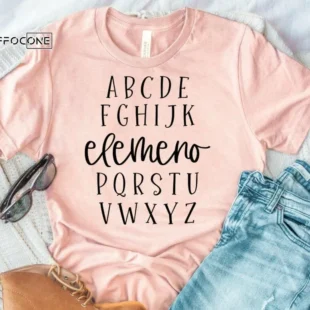 Alphabet Elemeno Shirt, Kindergarten Teacher Tee, Teacher