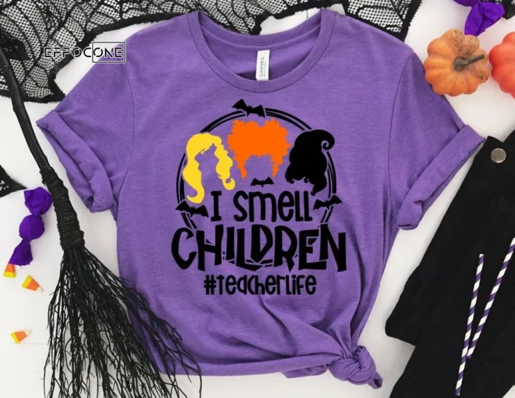 I Smell Children Teacherlife, Halloween Teacher Tee