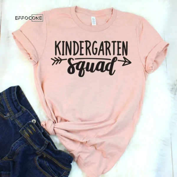 Kindergarten Squad, Kindergarten Teacher Tee, Teacher