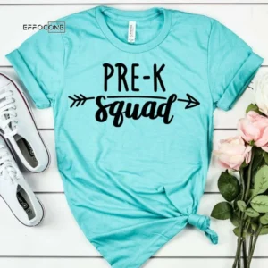 Pre-K Squad, Preschool Teacher Tee, Teacher Shirt, Field