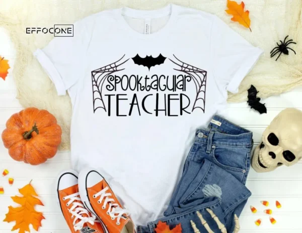 Spooktacular Teacher, Halloween Teacher Tee, Teacher