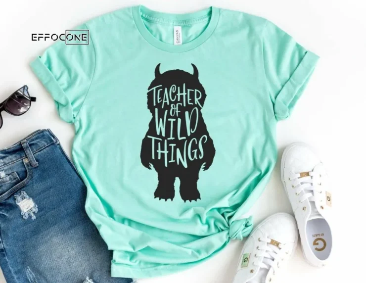 Teacher of Wild Things, Kindergarten Teacher Tee, Teacher