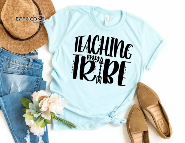 Teaching My Tribe Shirt, Kindergarten Teacher Tee