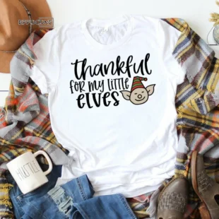 Thankful for my Little Elves, Teacher Christmas Shirt