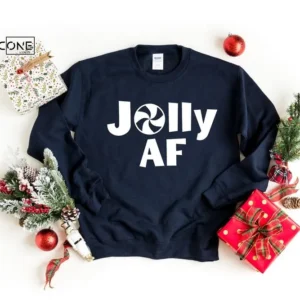 Jolly AF Sweatshirt Christmas Sweatshirt Women's