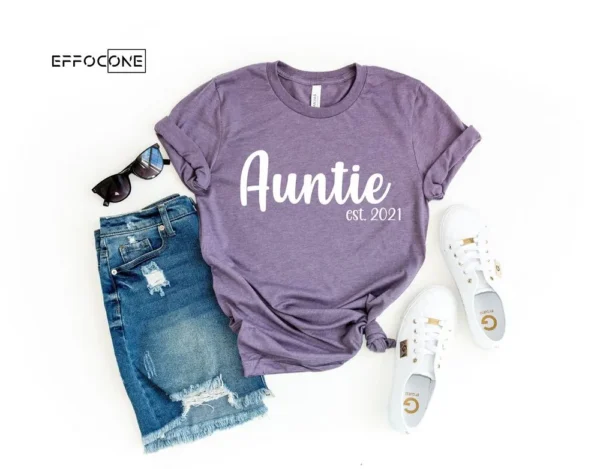 Auntie Shirt Auntie Established Shirt Aunt Shirt Aunt New