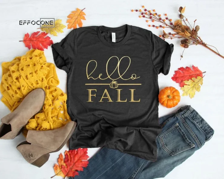 Hello Fall Shirt Hello Pumpkin Shirt Thanksgiving Fall