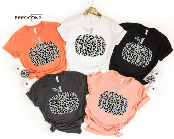 Leopard Print Pumpkin Hello Pumpkin Shirt Pumpkin Shirt