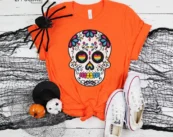 Pansexual Halloween Shirt Sugar Skull , Trick or Treat t-shirt, Funny Halloween Shirt, Gay Halloween Shirt