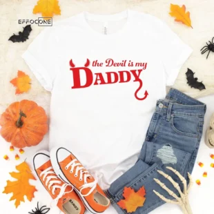 The Devil is my Daddy, Halloween Shirt, Trick or Treat t-shirt, Funny Halloween Shirt, Gay Halloween Shirt