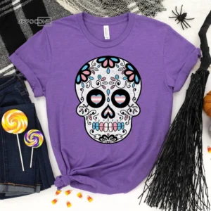 Transgender Halloween Shirt Sugar Skull Halloween Shirt, Trick or Treat t-shirt, Funny Halloween Shirt, Gay Halloween Shirt