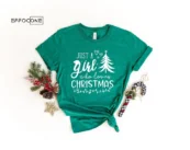 Just A Girl Who Loves Christmas Shirt Christmas Shirt Womens