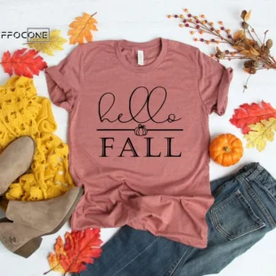 Hello Fall Shirt Hello Pumpkin Shirt Thanksgiving Fall