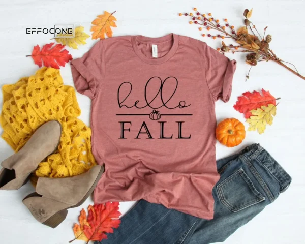 Hello Fall Shirt Hello Pumpkin Shirt Thanksgiving Fall