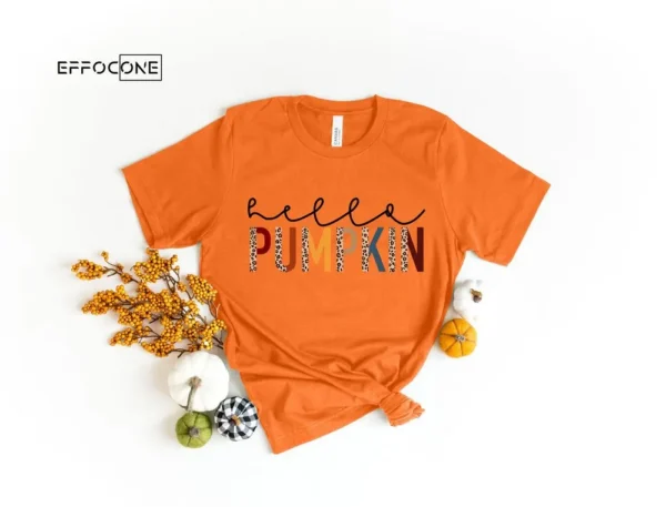 Hello Pumpkin Shirt Fall Vibes Shirt Peace Love Thanksgiving
