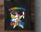 Dabbing Kindergarten Unicorn Graduation Class 2021 Nail It