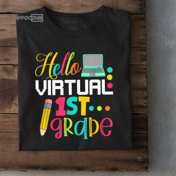 Funny Hello Virtual 1st Grade Gift Back to School 2020