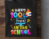 Happy 100th Day of School Virtual Learning Teachers Students