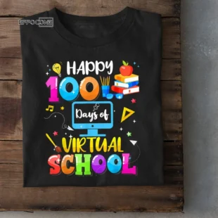 Happy 100th Day of School Virtual Learning Teachers Students