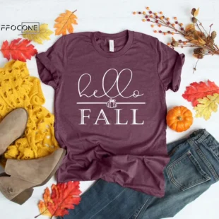 Hello Fall Shirt Hello Pumpkin Shirt Thanksgiving Fall